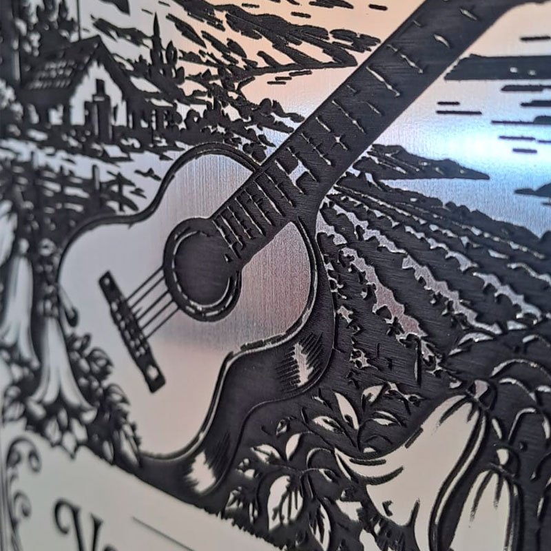 Placa Tradición Chilena / Guitarra - Imagen 4