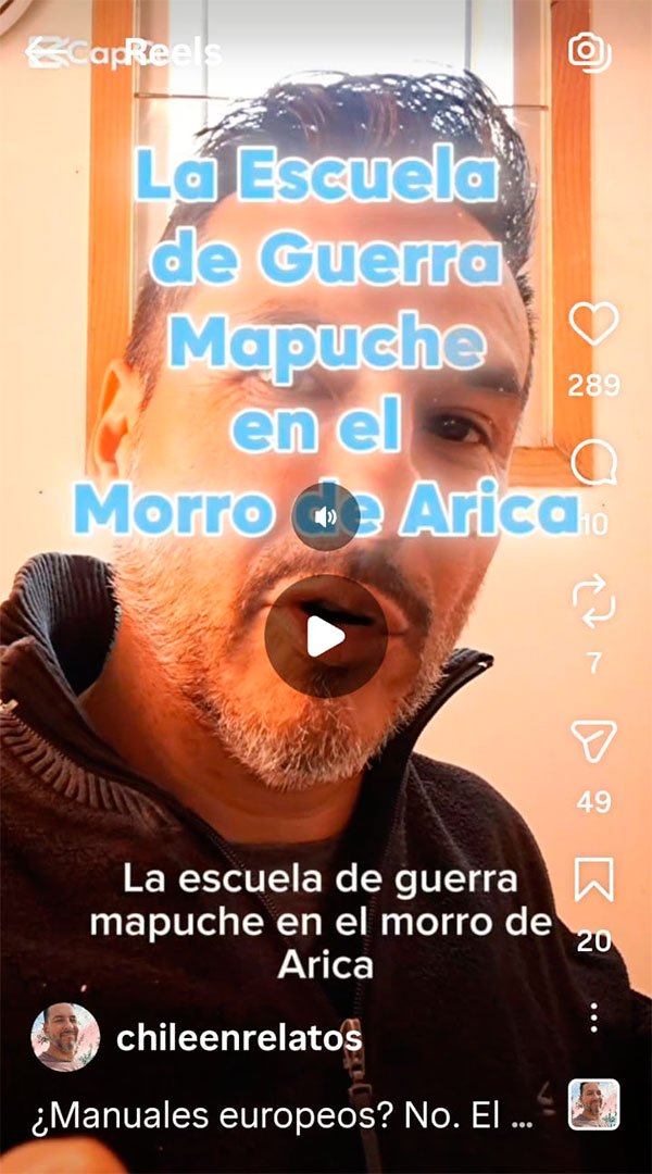 La Escuela de Guerra Mapuche en el Morro de Arica