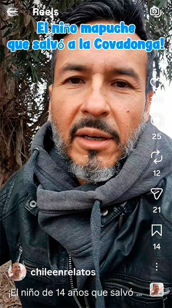 El niño mapuche que salvó a la Covadonga. La historia olvidada de Juan Bravo Millacura.